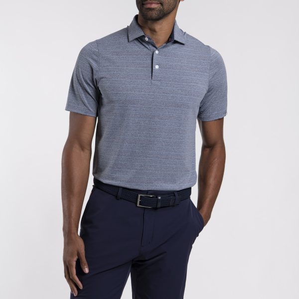 Men's Soren Mélange Stripe Polo S/S