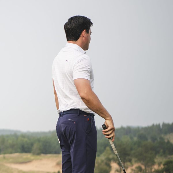 Men's Soren Mélange Stripe Polo S/S - Image 5