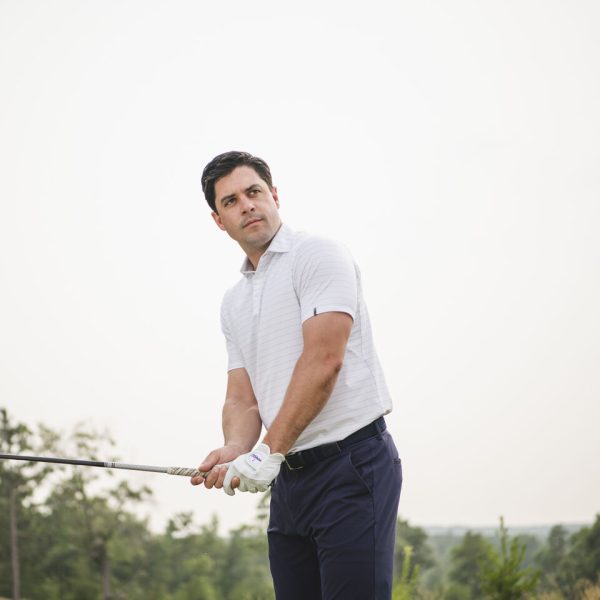 Men's Soren Mélange Stripe Polo S/S - Image 6