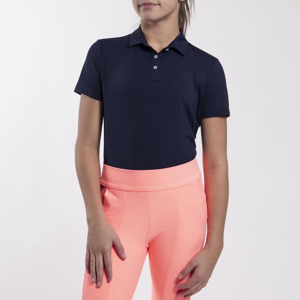 Girls' Polo Self Collar S/S