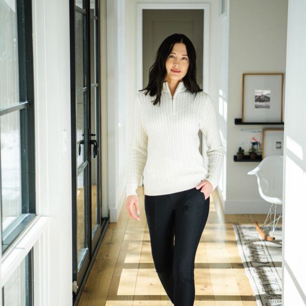 Women's Cashmere Luxe Half-Zip - Image 4